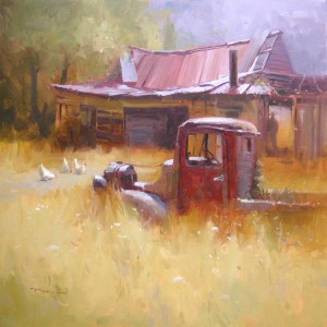 "The Golden Years" Painting by Richard Robinson From livepaintinglessons.com