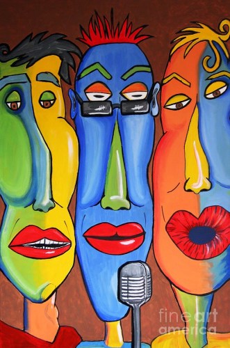 "Talking Heads" Painting by Vickie Scarlett Fisher From fineartamerica.com