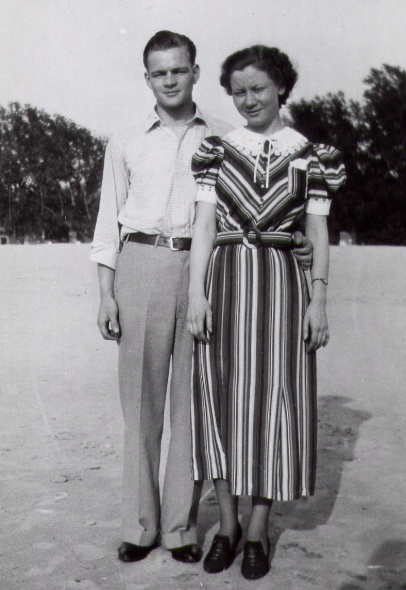 Roy and Virginia at Lake Michigan 1936